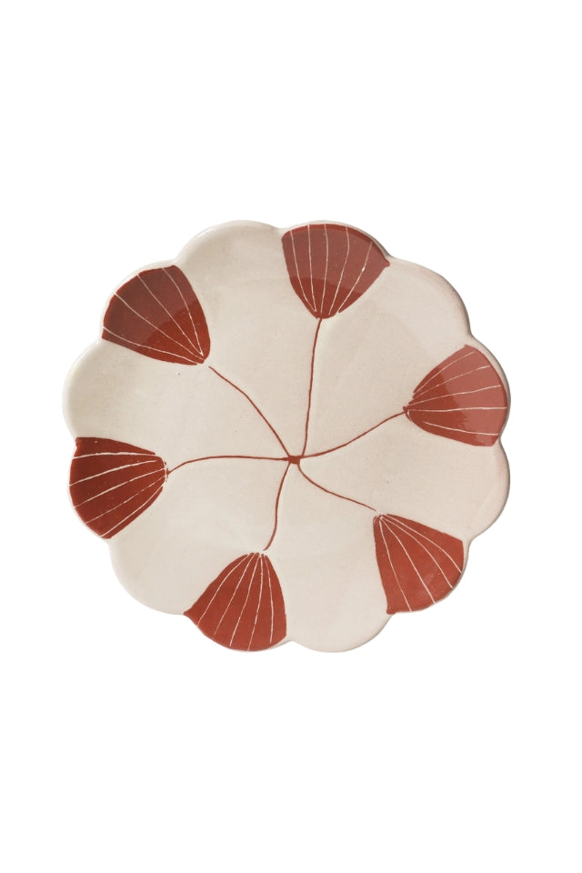 June's Daisy Plate - Fan Flower