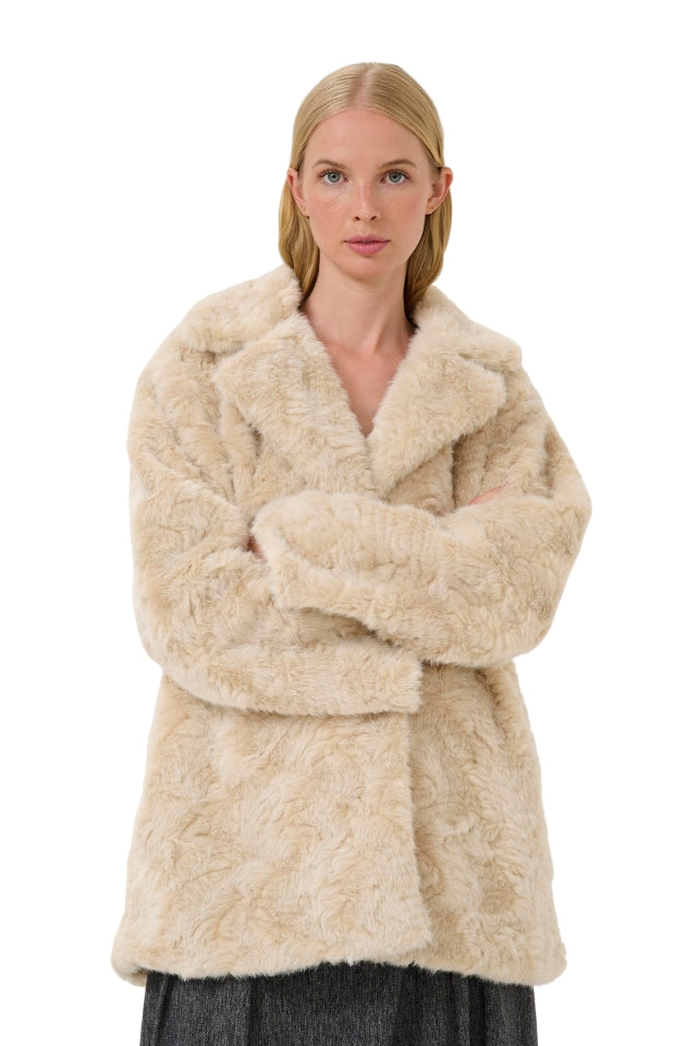 KBBolinda Fur Jacket - Egret