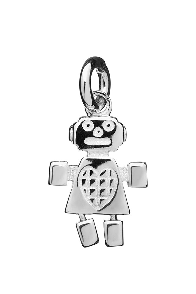 Mini Girl Robot Charm