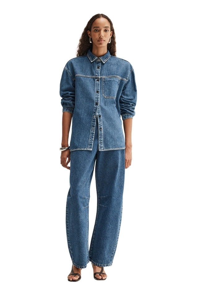 Kennedy Denim Shirt - Dark Indigo | Elka Collective | Thomas's