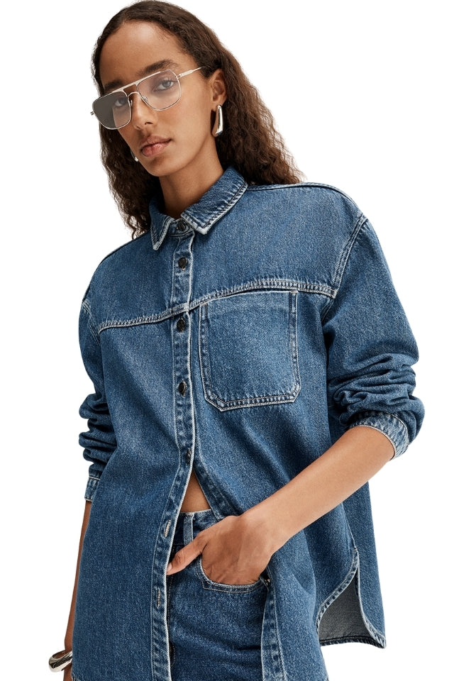 Kennedy Denim Shirt - Dark Indigo