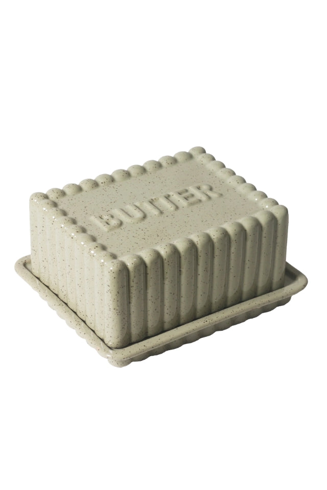 Kitcehn Life Butter Dish - Peppercorn
