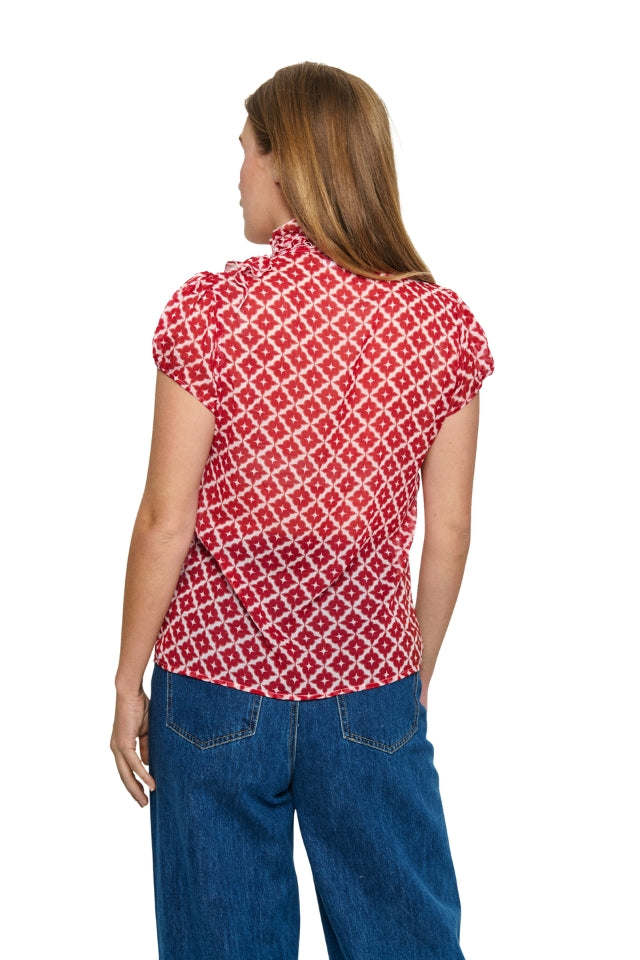 LiljaSZ Short Sleeve Shirt - Emboldened Maroc