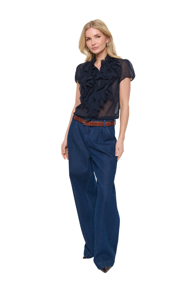 LiljaSZ Short Sleeve Shirt - Night Sky