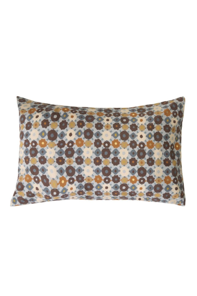 Lisbon Pillowcase Pair - Cloud/Multi