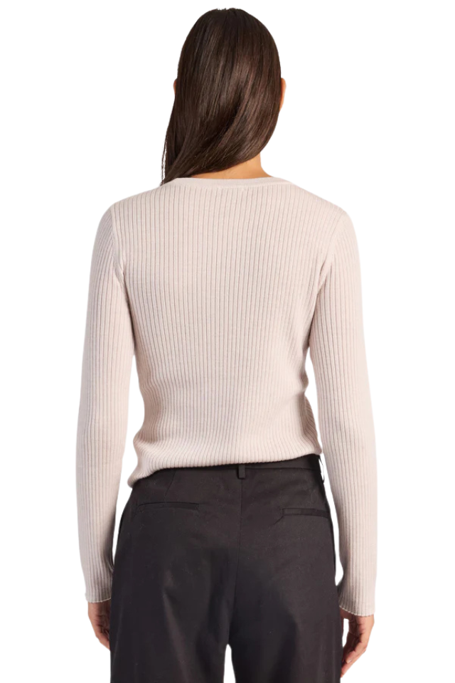 Isle Merino Crew - Light Silver