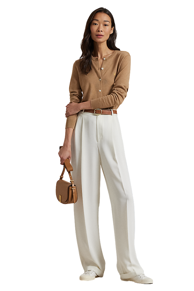 Lunar New Year Wool Cardigan - Medium Beige