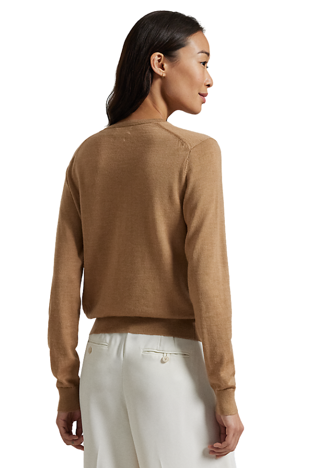 Lunar New Year Wool Cardigan - Medium Beige