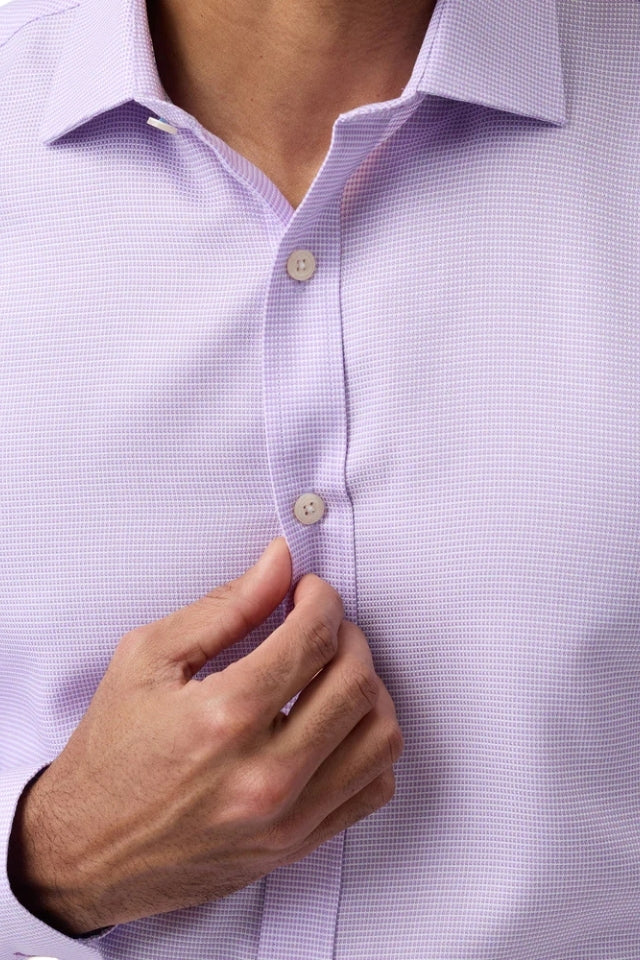 Luxe Woven Shirt - Lilac