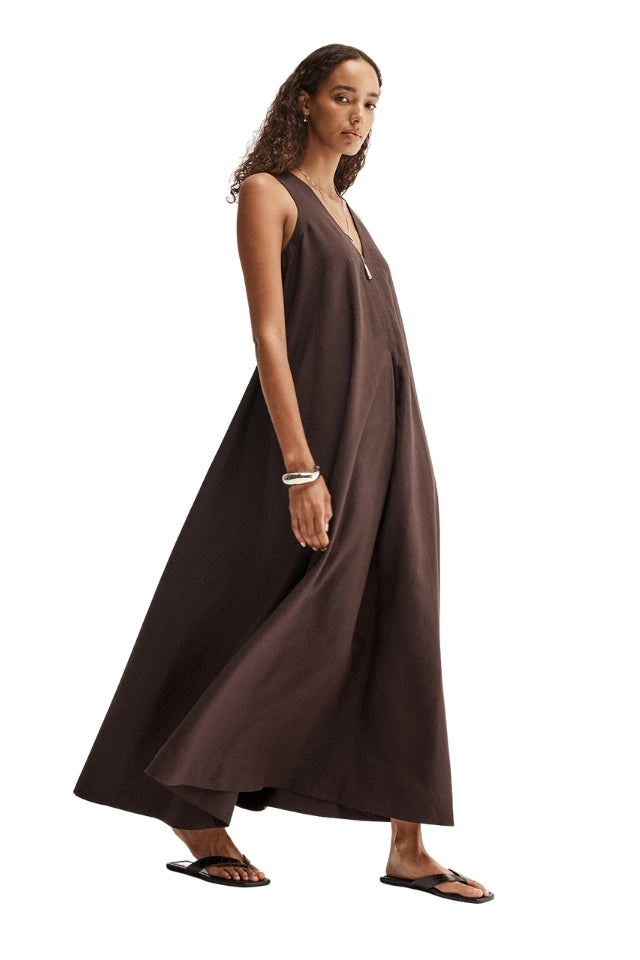 Mallory Maxi Dress - Chocolate