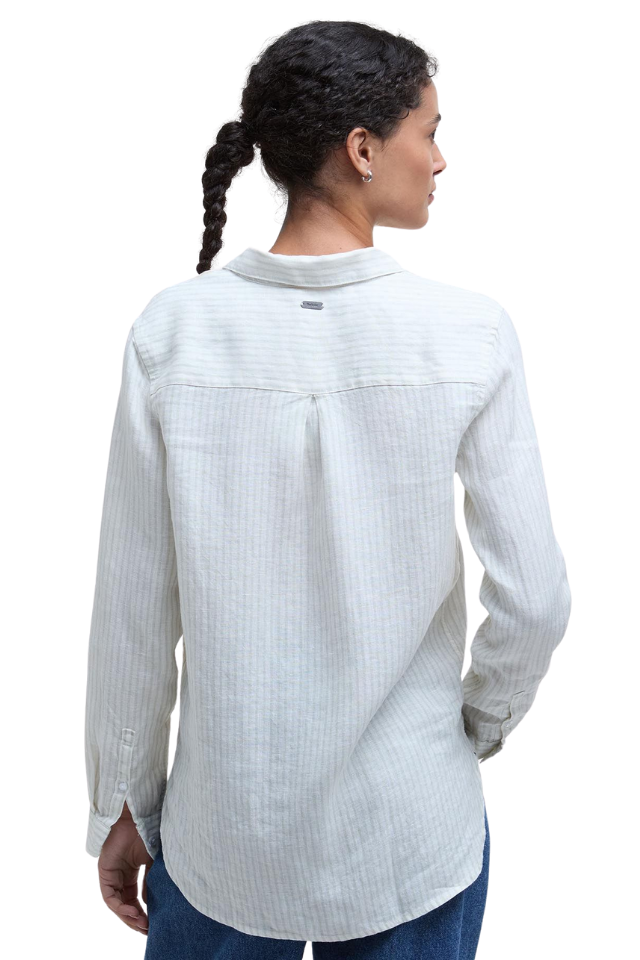 Marine Shirt - Pale Aqua Stripe