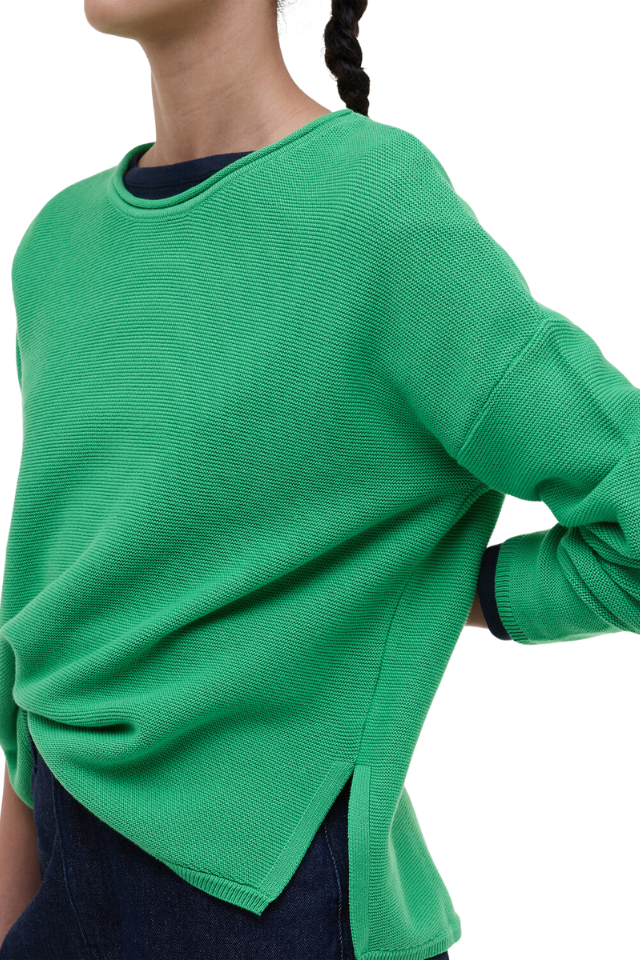 Marine Knitted Jumper - Kelly Green