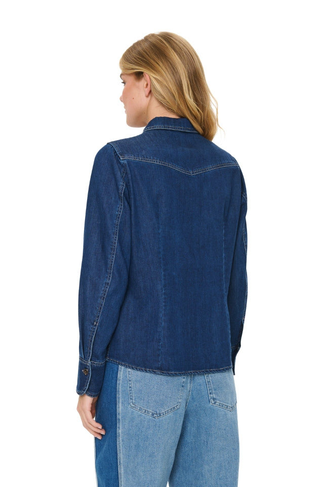 MartheSZ Shirt – Medium Blue Denim