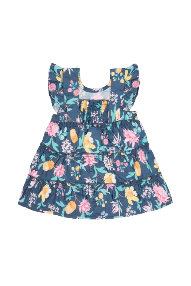 Matilda Baby Dress - Waratah Midnight