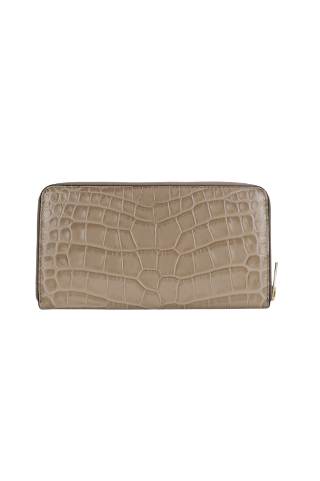Maxi Wallet - Oat Croc