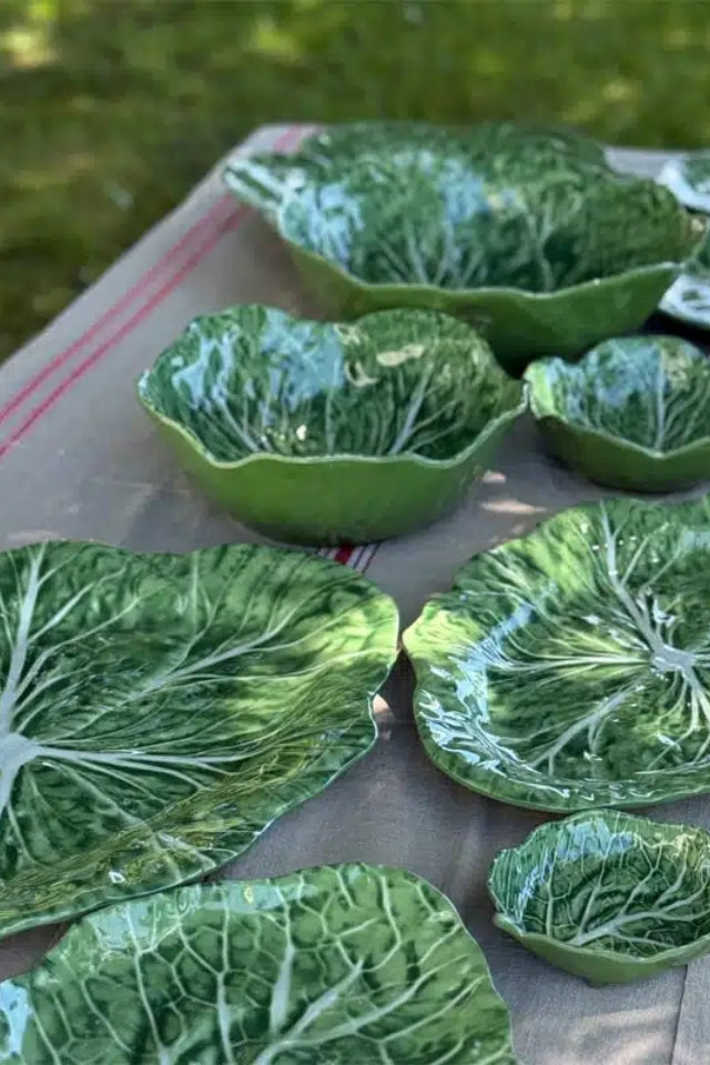 Cabbage Melamine Oval Platter 40cm