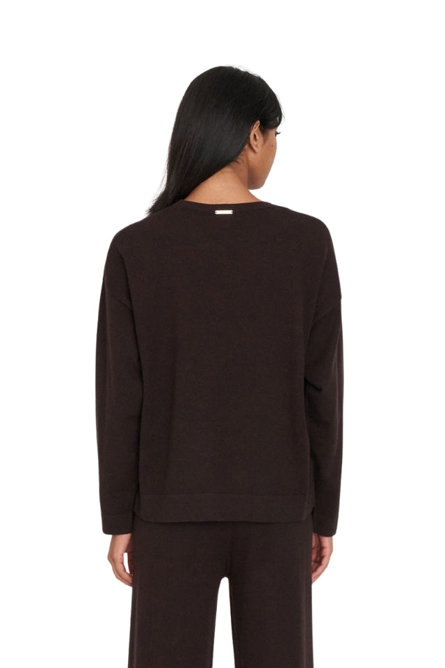 Merino Neve Crew - Chestnut