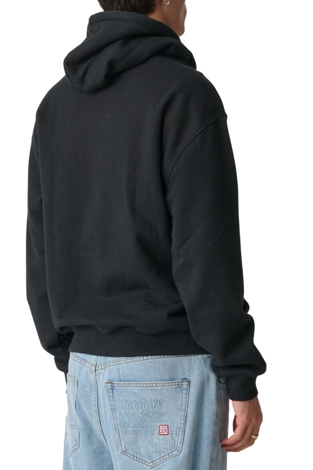 Mid Block Fleece Hood – Black