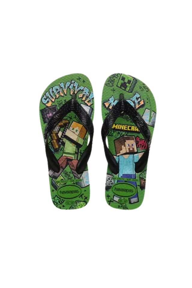 Kids Top Jandal - Minecraft