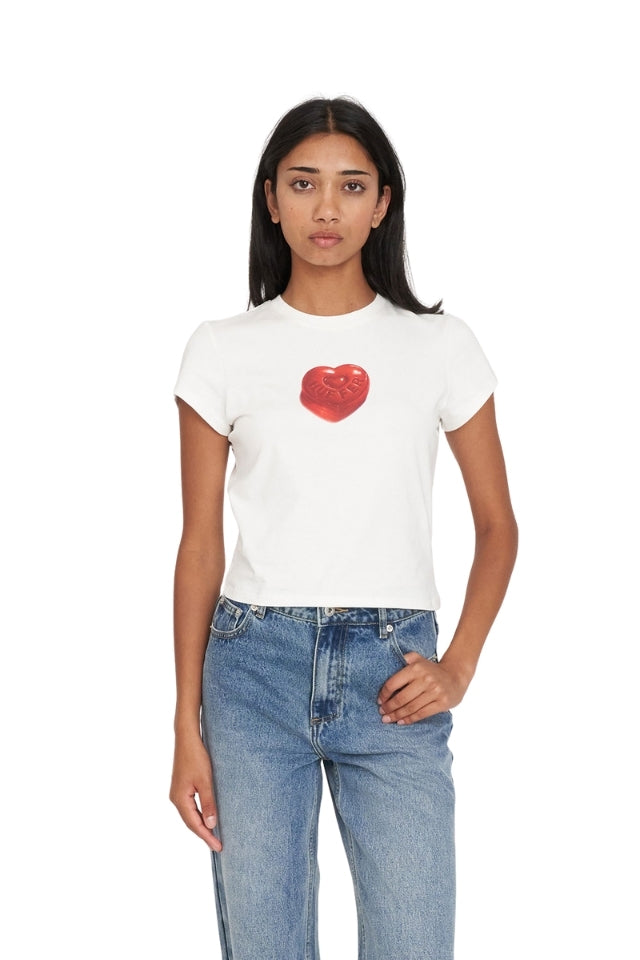 Mini Tee 185/short N Sweet - Chalk