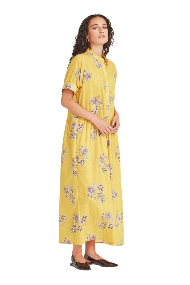 Monica Dress - Yellow Print