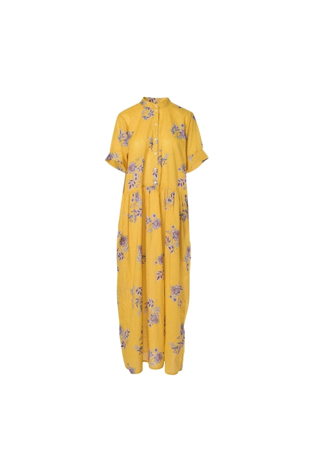Monica Dress - Yellow Print