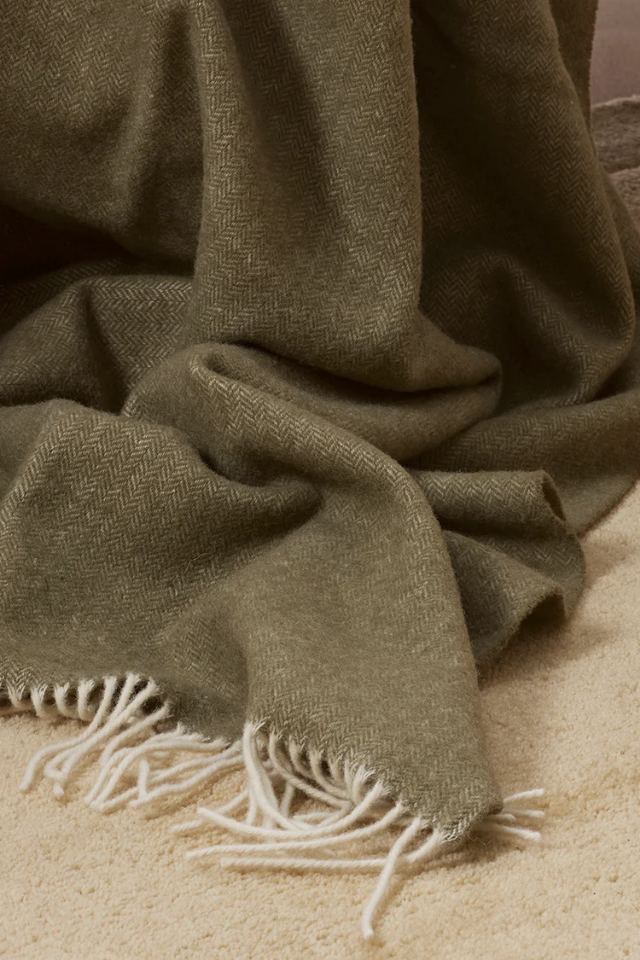 Mosman Olive Throw