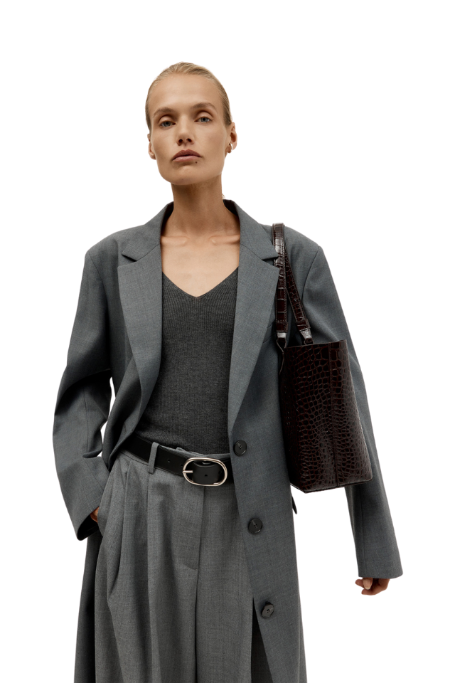 Mr Bandit Tote - Espresso Croc