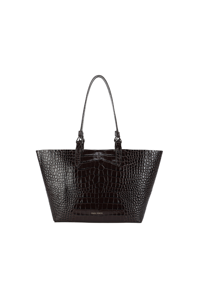 Mr Bandit Tote - Espresso Croc