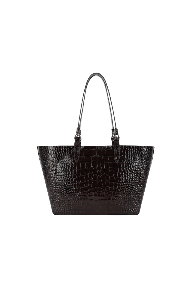Mr Bandit Tote - Espresso Croc