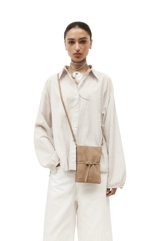 Mr Penny Pouchette - Oat Suede