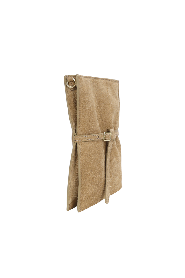 Mr Penny Pouchette - Oat Suede