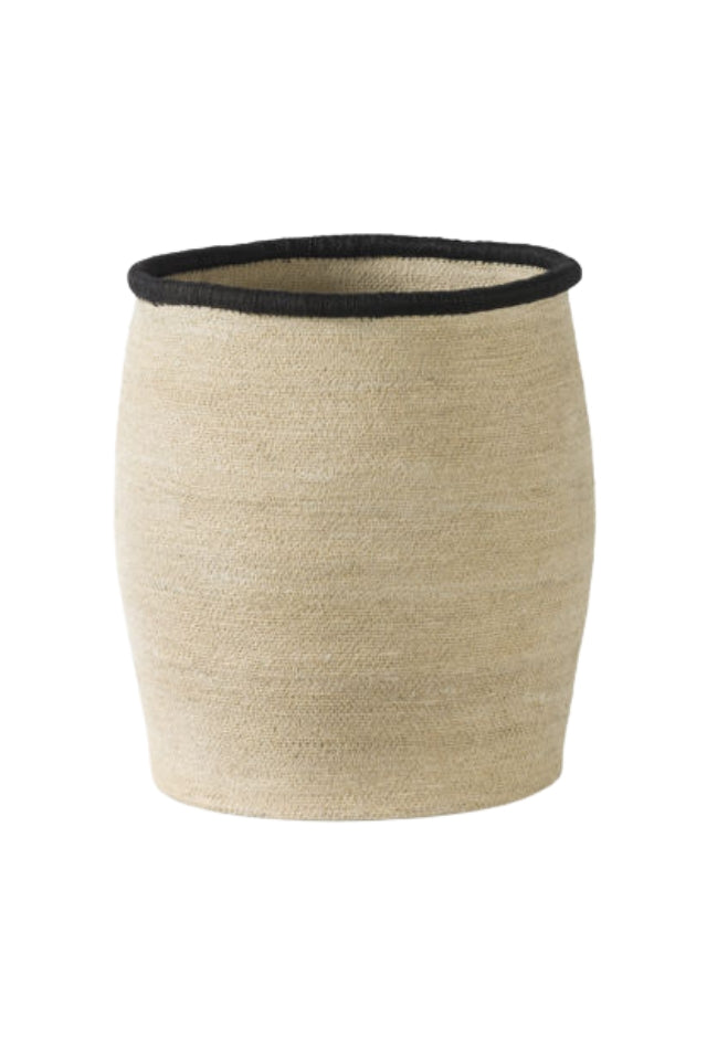 Arena Laundry Basket - Natural/Blue Black