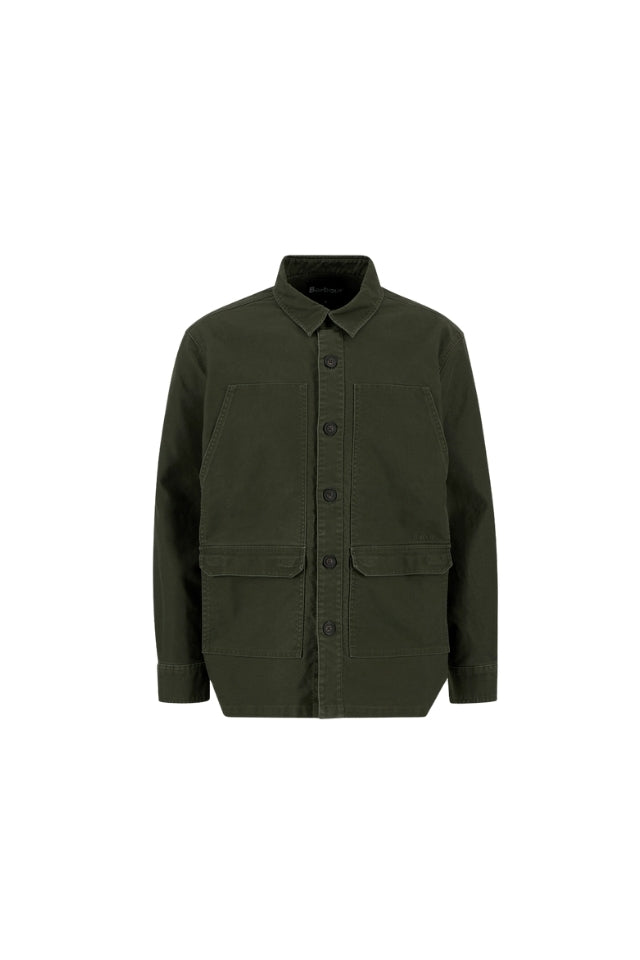 Newbirch OS Cotton Sateen Overshirt - Forest