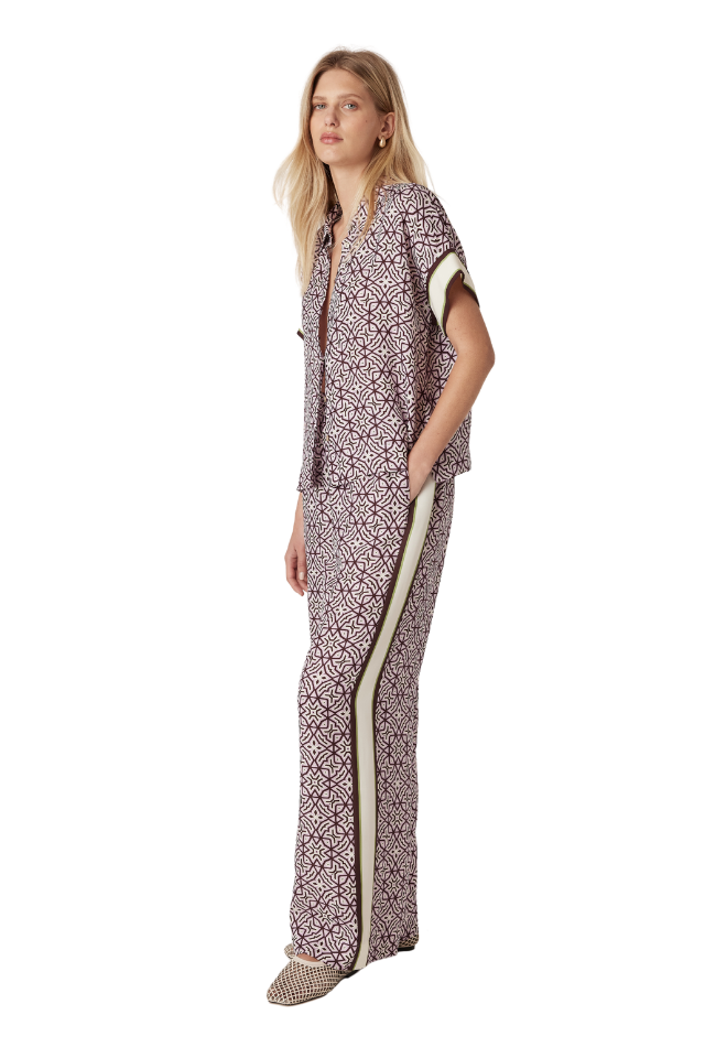 Nova Blouse - Lattice Print