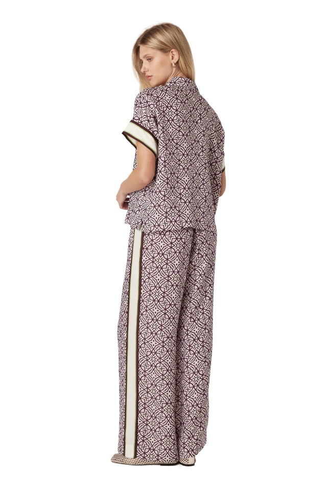 Nova Blouse - Lattice Print