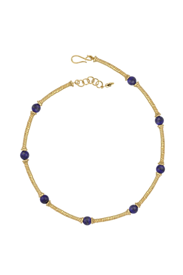 Olympia Necklace - Lapis Gold Vermeil