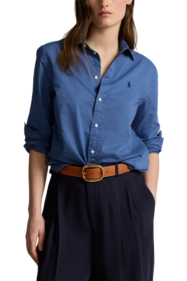 Cotton Twill Shirt - Earth Blue