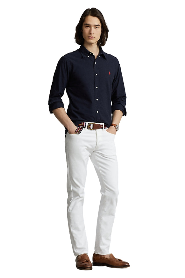 Custom Fit Oxford Shirt - Navy