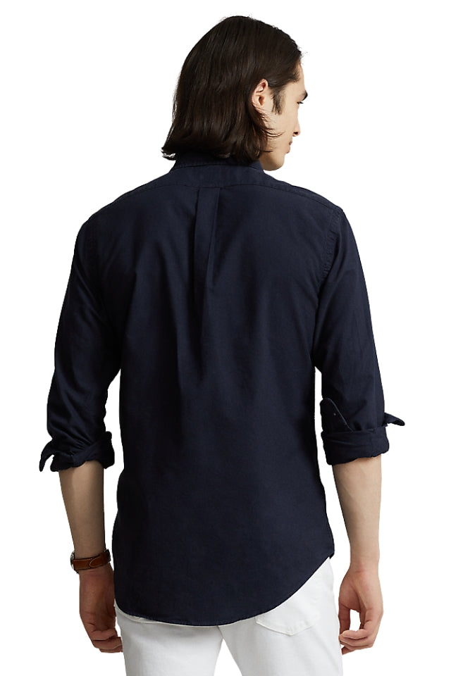 Custom Fit Oxford Shirt - Navy