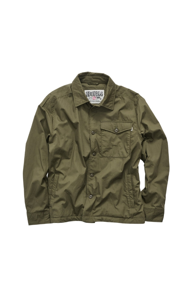 Padded Poplin Jacket - Dark Army