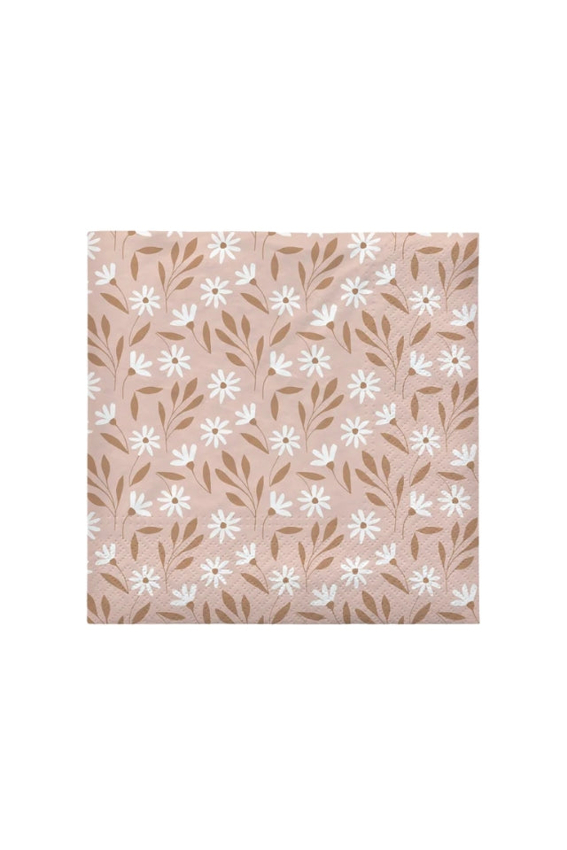 Paper Napkin Meadow - Soft Pink/Cinnamon Sand