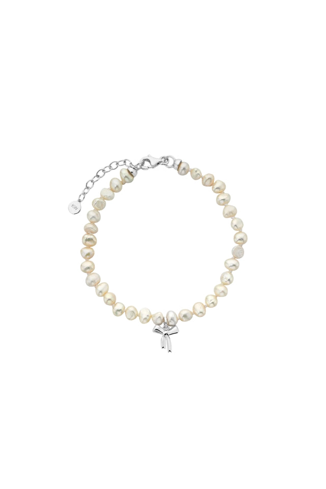 Petite Bow with Pearls Bracelet