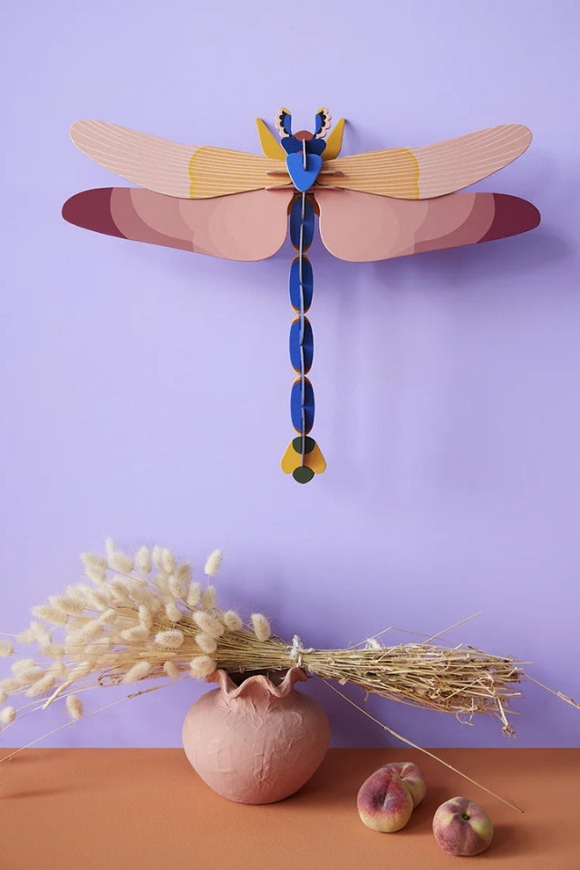 Wall Art Butterflies - Pink Dragonfly