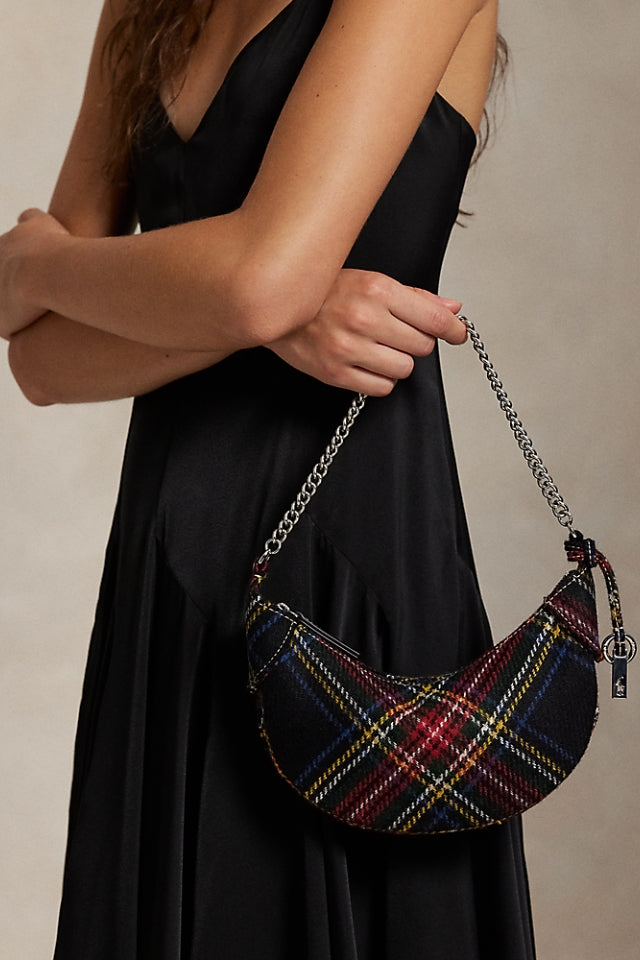 Polo ID Tartan Wool Mini Chain Bag