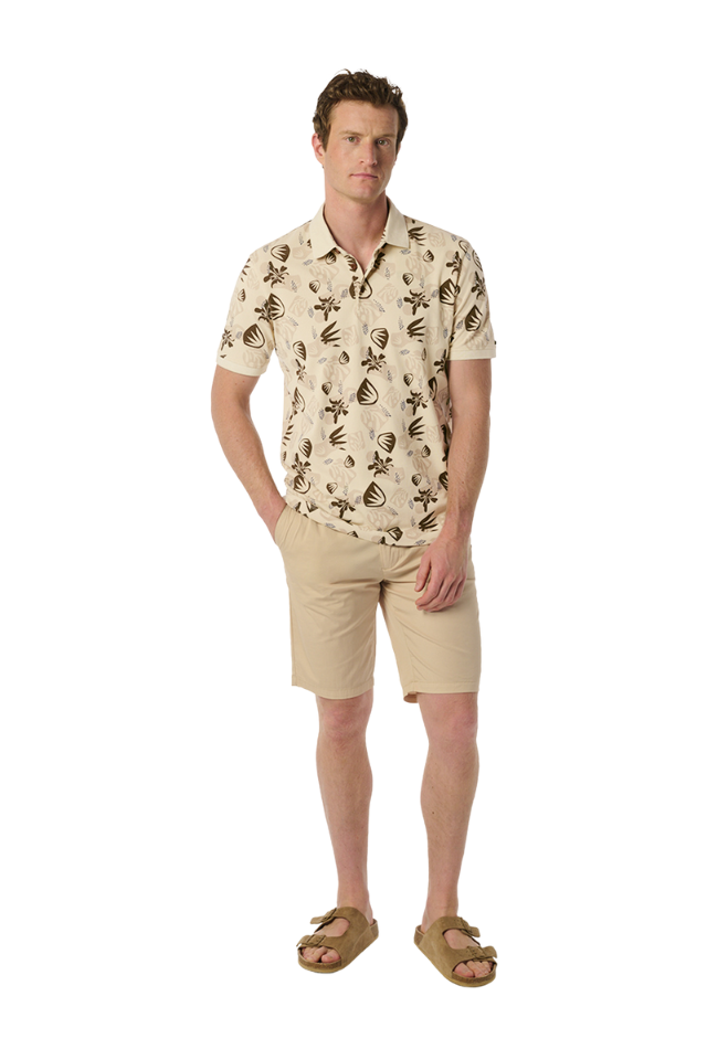 Polo Pique Allover Print