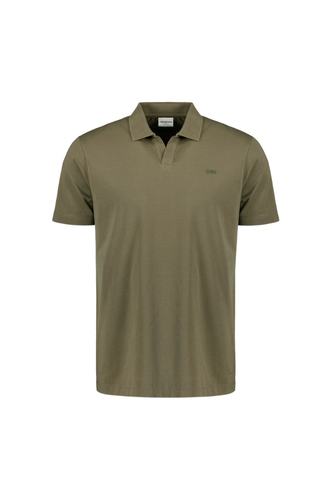 Polo V Solid Stretch - Dark Moss