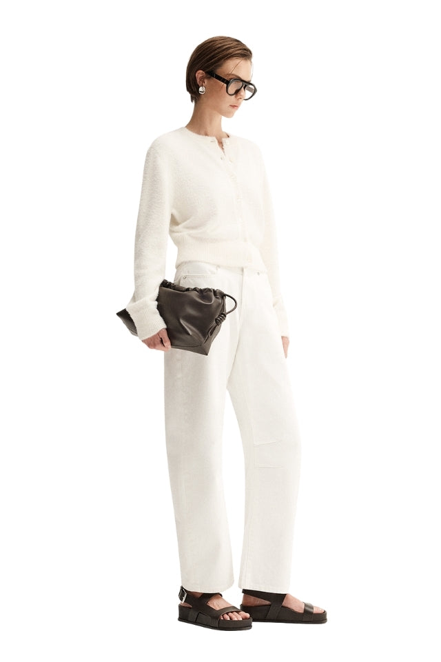 Posie Knit Cardigan - White