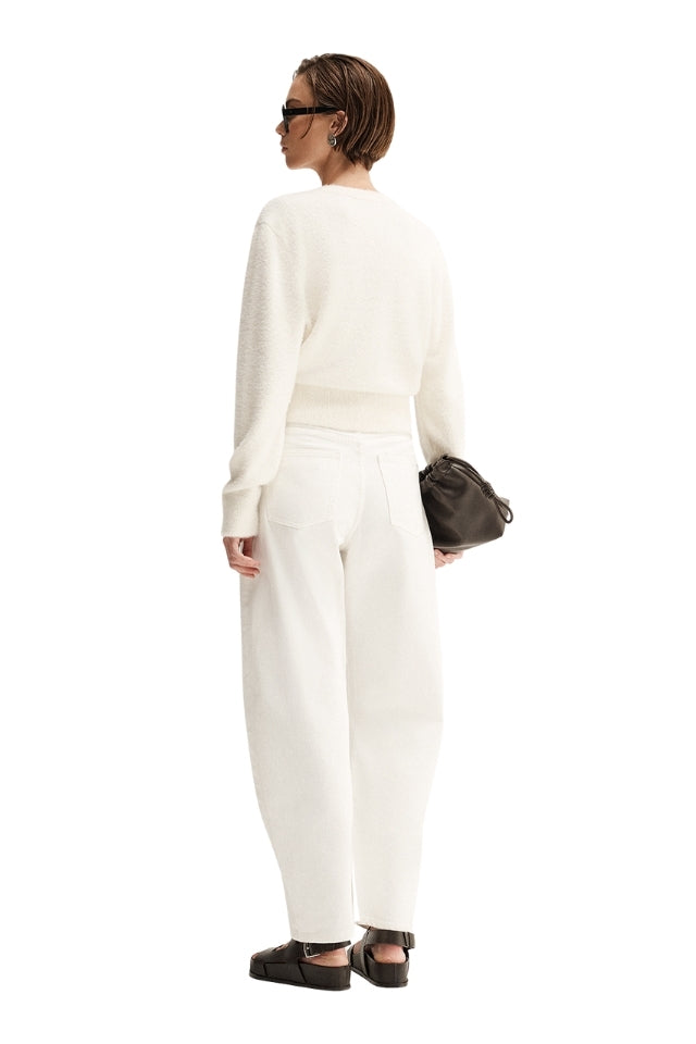 Posie Knit Cardigan - White