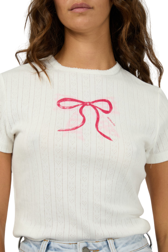 Postale Baby Tee - Vintage White
